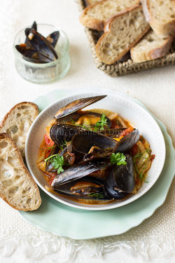 mussels with fennel