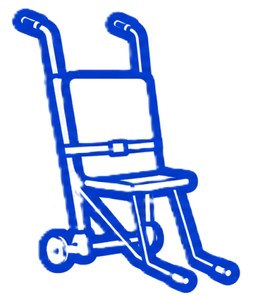 Transportstuhl für Krankenfahrdienst Plus
