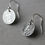 Thumbnail: Sterling silver full moon earrings - Stud or Drop