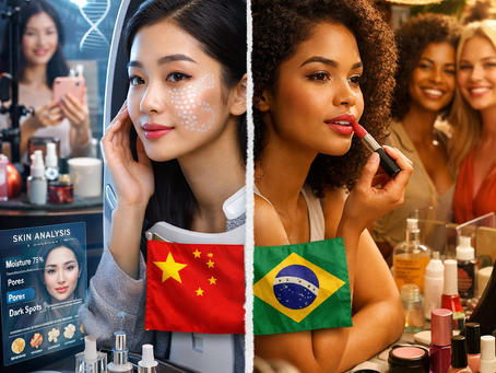 China x Brasil: o que o futuro da beleza já está revelando.