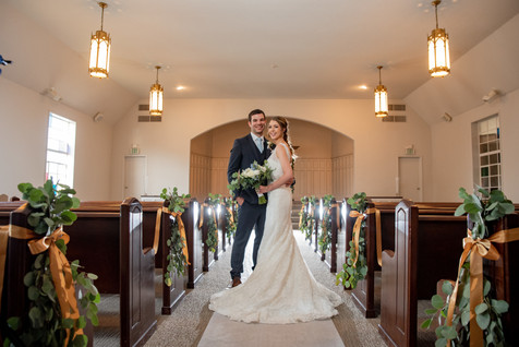 The stain glass windows always bring in the best lighting!