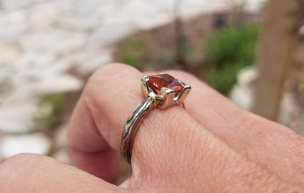 Custom Mokume Gane Ring Wedding Band Debra Tapian Arts