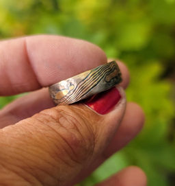 Mokume Gane wedding band