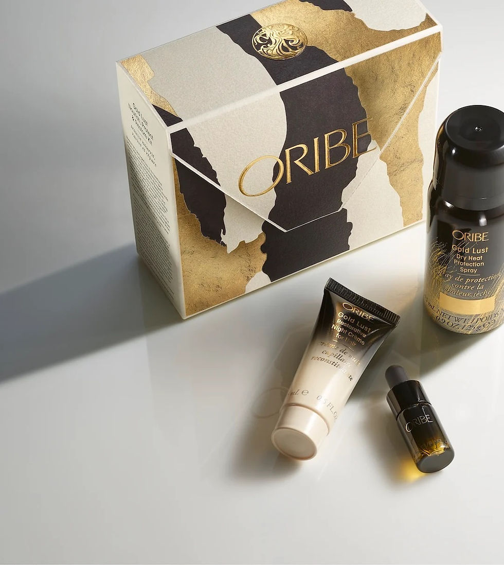 Mini velikosti Oribe Gold Lust v dárkové krabičce Hair Revival Kit