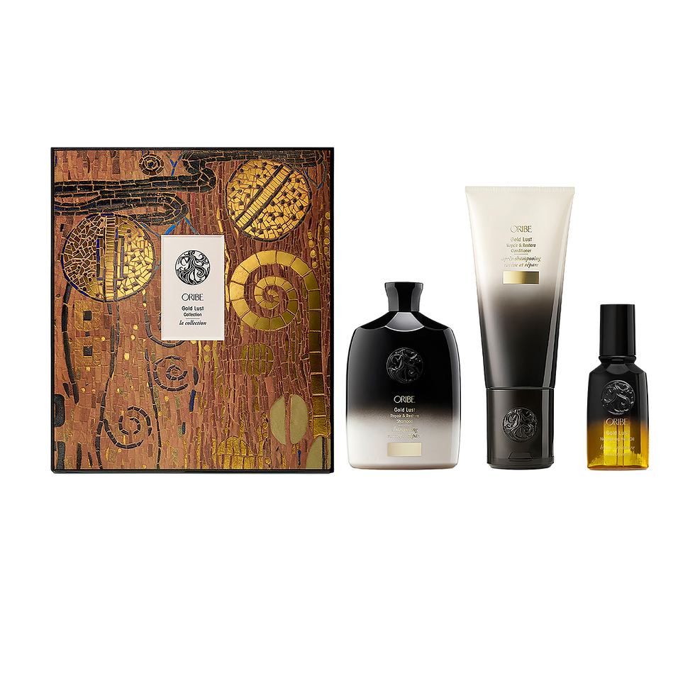 Oribe Gold Lust Collection 2026 dárková sada se šamponem, kondicionérem a olejem