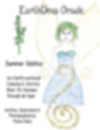 Motherwort Deva in a blue dress with magick