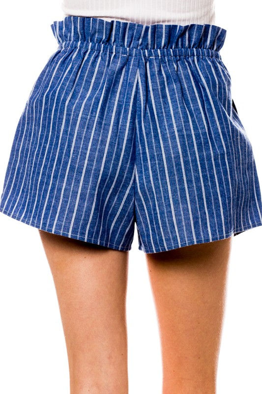 Thumbnail: Front Tie Detail "Denim Color" Shorts