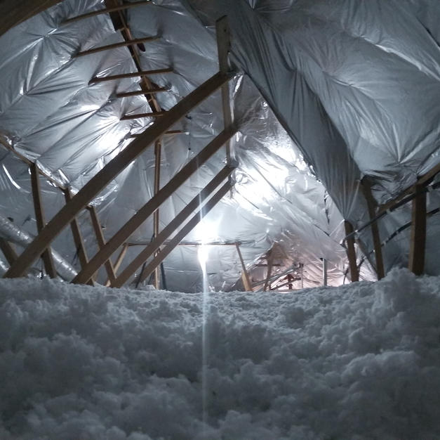 Insulation and radiant barrier install for client that lives in Austin.