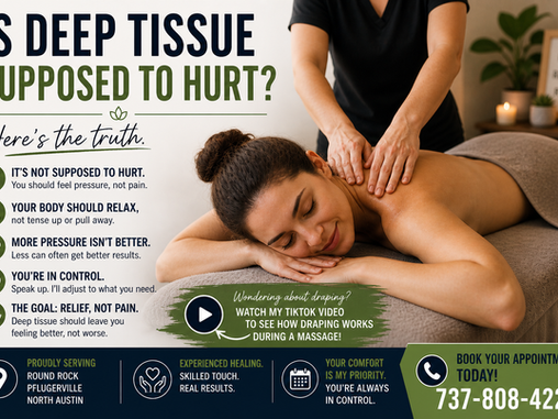 Is deep tissue massage supposed to hurt? (honest answer)