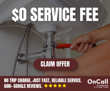 zero service fee plumber