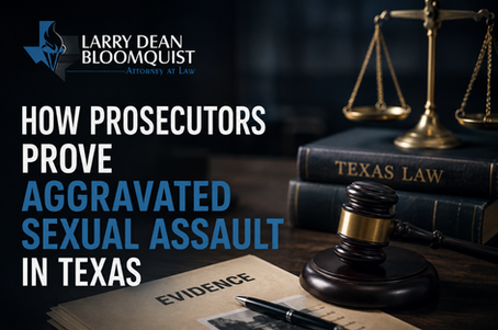 How Prosecutors Prove Aggravated Sexual Assault in Texas