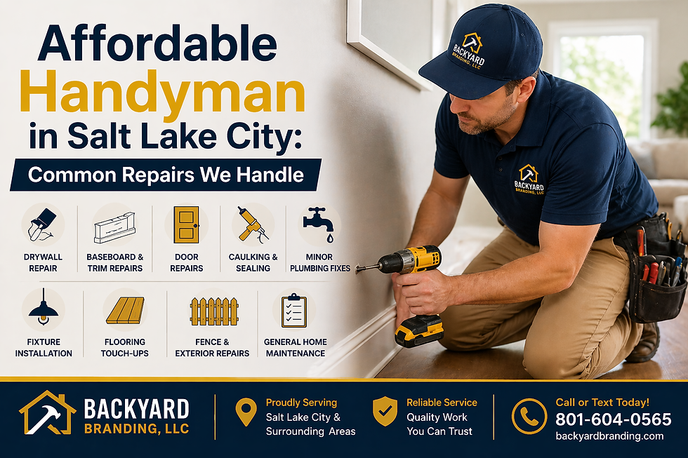 Affordable Handyman in Salt Lake City: Common Repairs We Handle