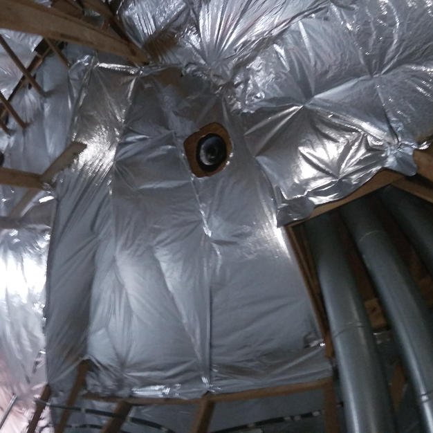 Insulation and radiant barrier install for client that lives in Austin.