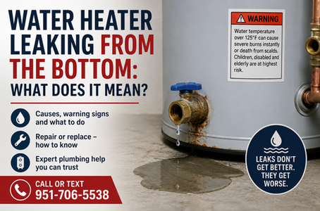 Water Heater Leaking From the Bottom: What Does It Mean?