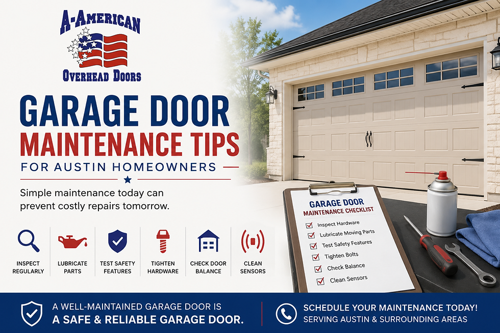 Garage Door Maintenance Tips for Austin Homeowners
