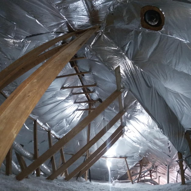 Insulation and radiant barrier install for client that lives in Austin.