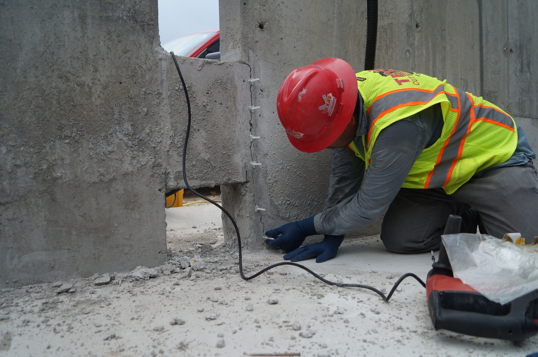 Concrete Injection Process Concrete Repair With Epoxy Injection | Texas Cutting & Coring