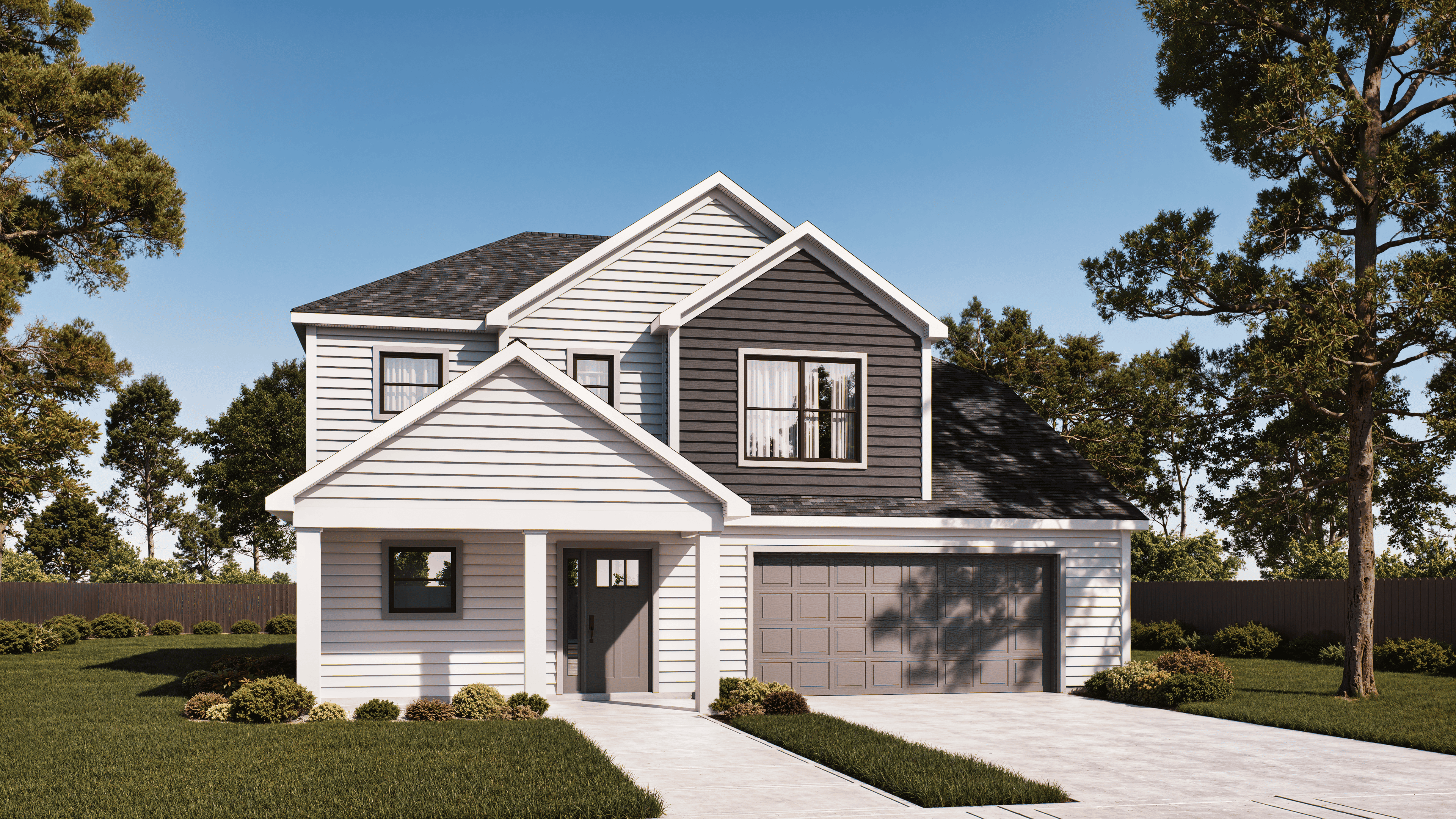 The Tucker home plan exterior rendering by Quality Family Homes in Florida & Georgia