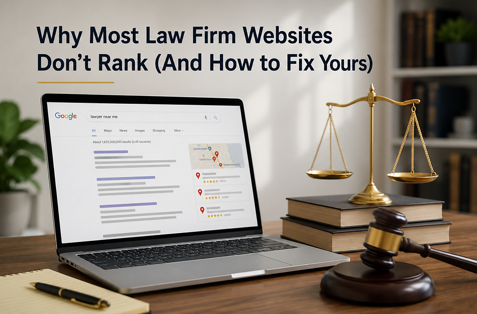 Why Most Law Firm Websites Don't Rank (And How to Fix Yours)