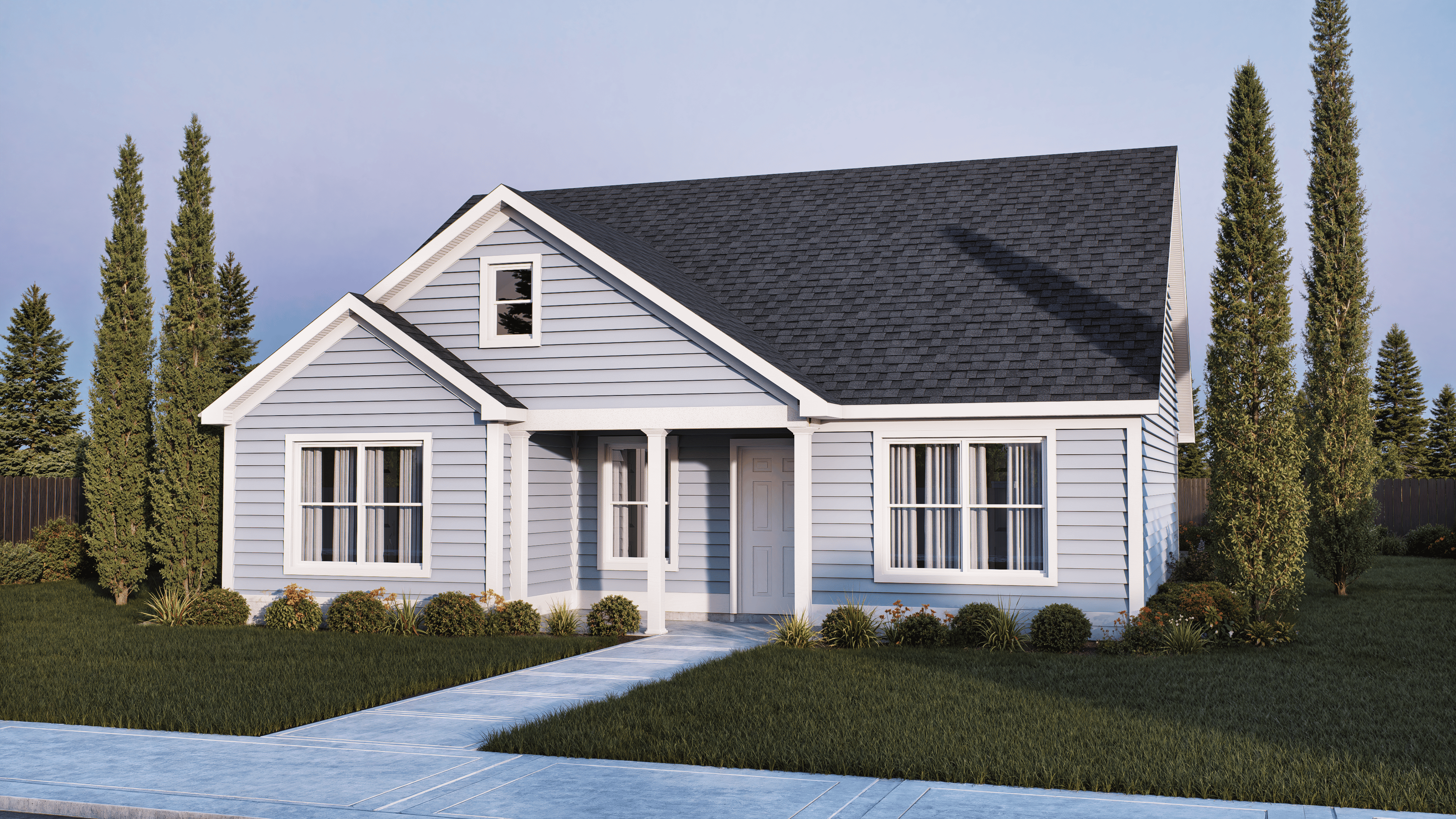 The Conyers home plan exterior rendering by Quality Family Homes in Florida & Georgia