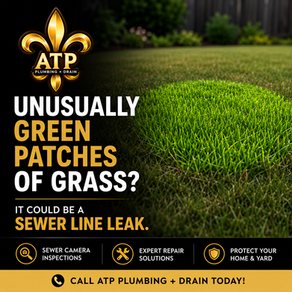 Unusually Green Patches of Grass? It Could Be a Hidden Sewer Line Leak