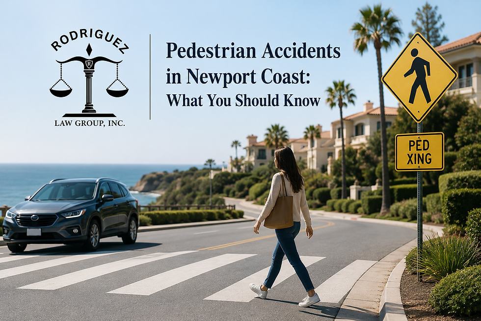 Pedestrian Accidents in Newport Coast: What You Should Know