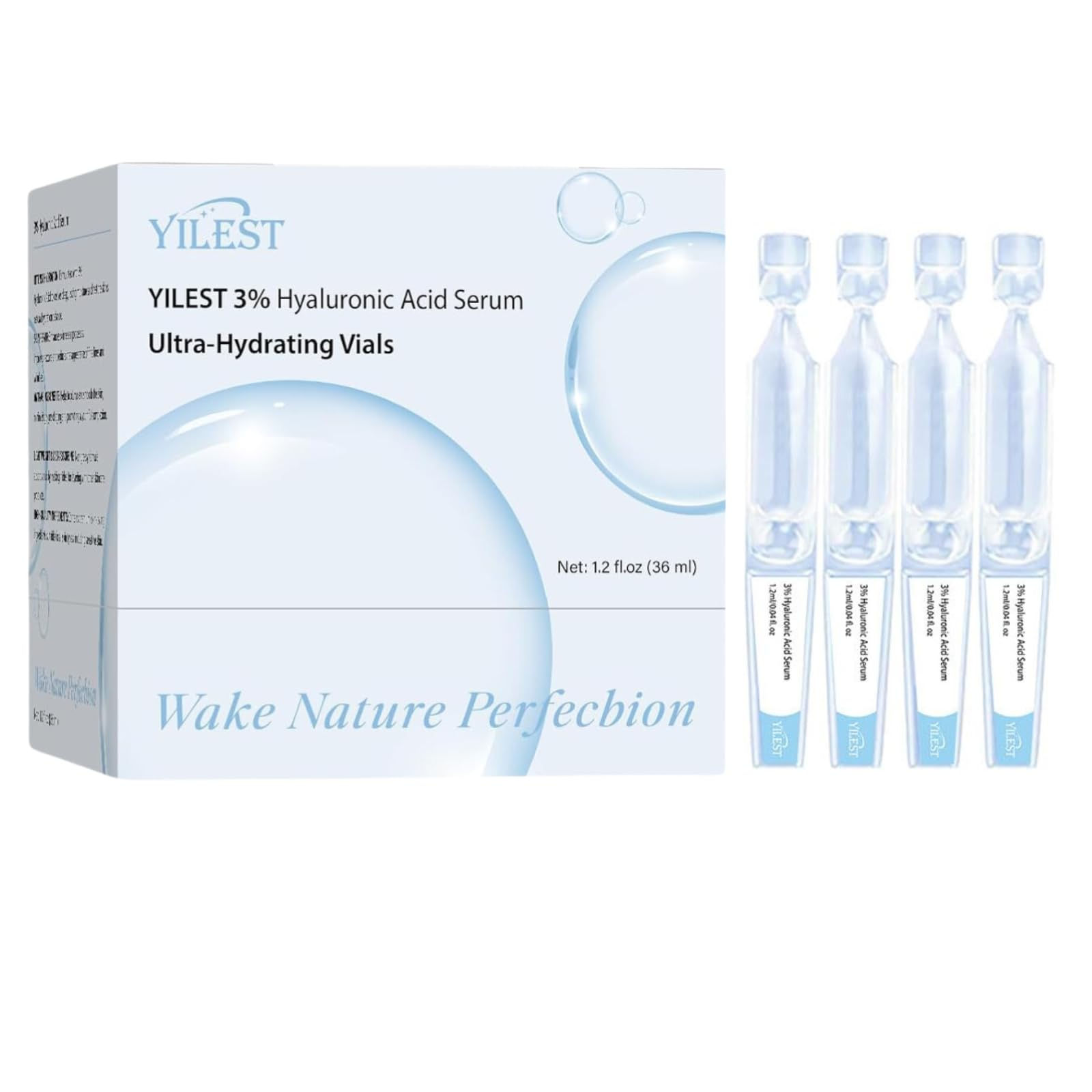 3% Hyaluronic Acid Serum Ultra-Hydrating VialsHyaluronic Acid Tubes 3% Hyaluroni