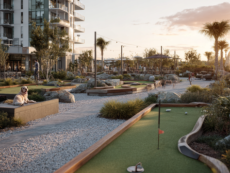 Smart Mini Golf and Pet-Friendly Apartments for Engaging Tenant Experiences