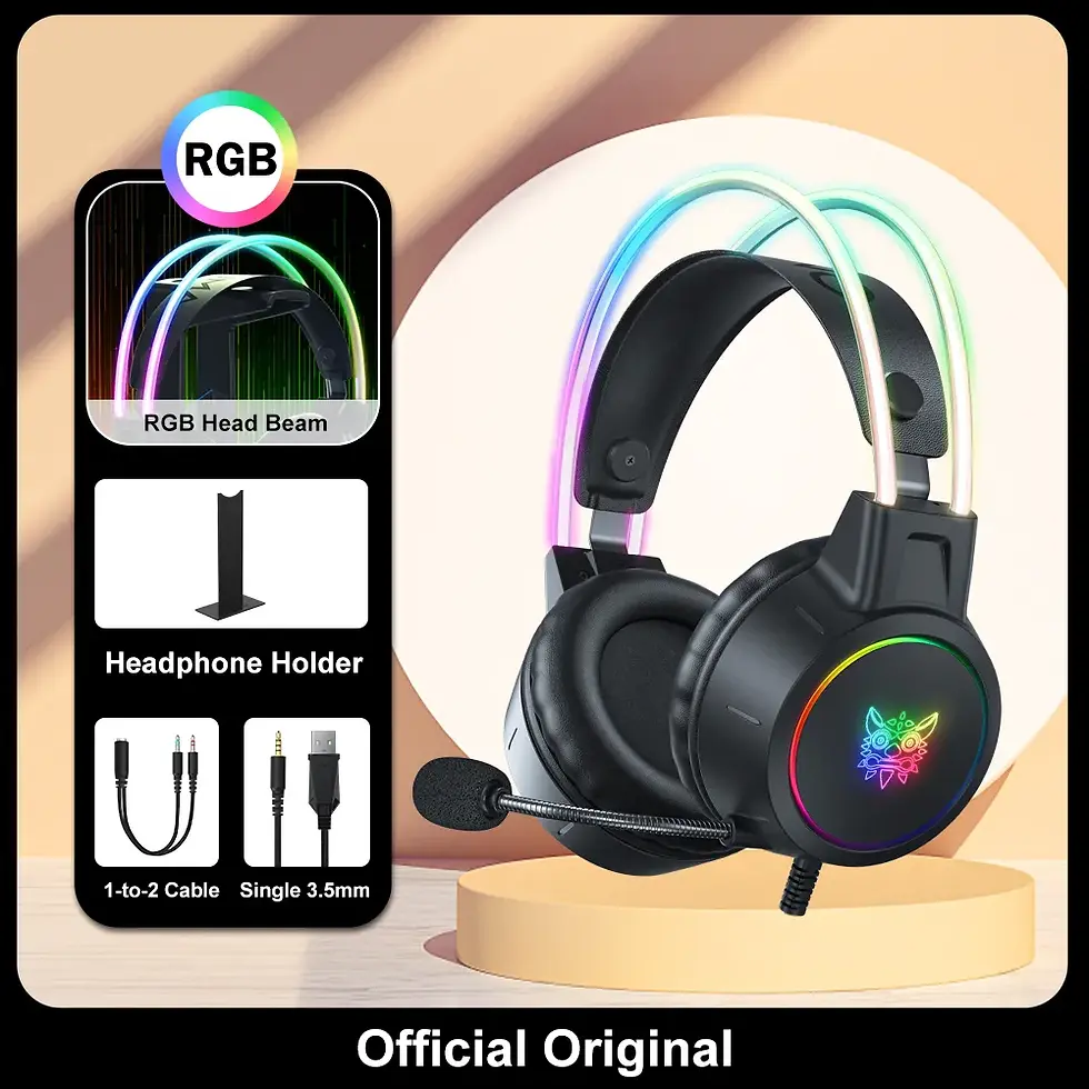 Thumbnail: ONIKUMA RGB Gaming Headphones With HD Flexible Mic