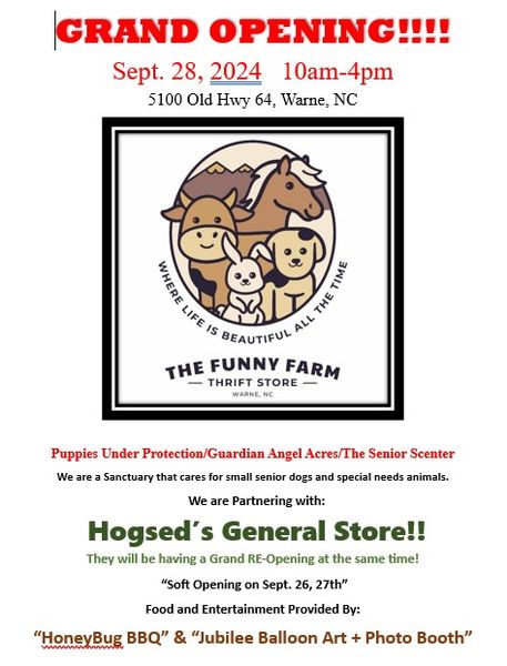 Funny Farm Thrift Store event