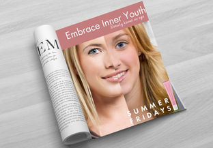 Our first print magazine ad is connect our new 40-60 year old audience with their younger self. The main idea is to underscore embracing your inner youth with the brand Summer Fridays.