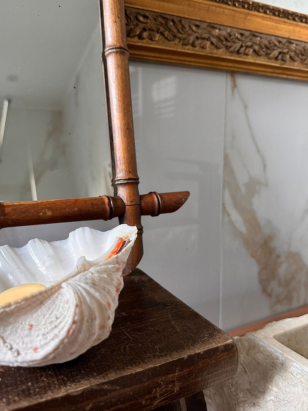 Miniature : Miroir vintage bambou PM