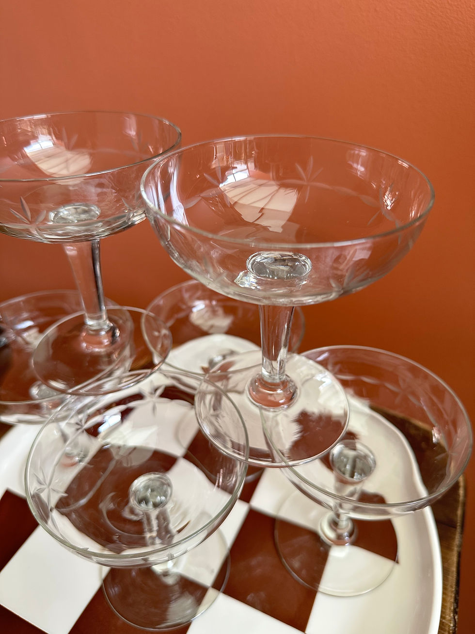Miniature : Coupes à champagne ciselées 