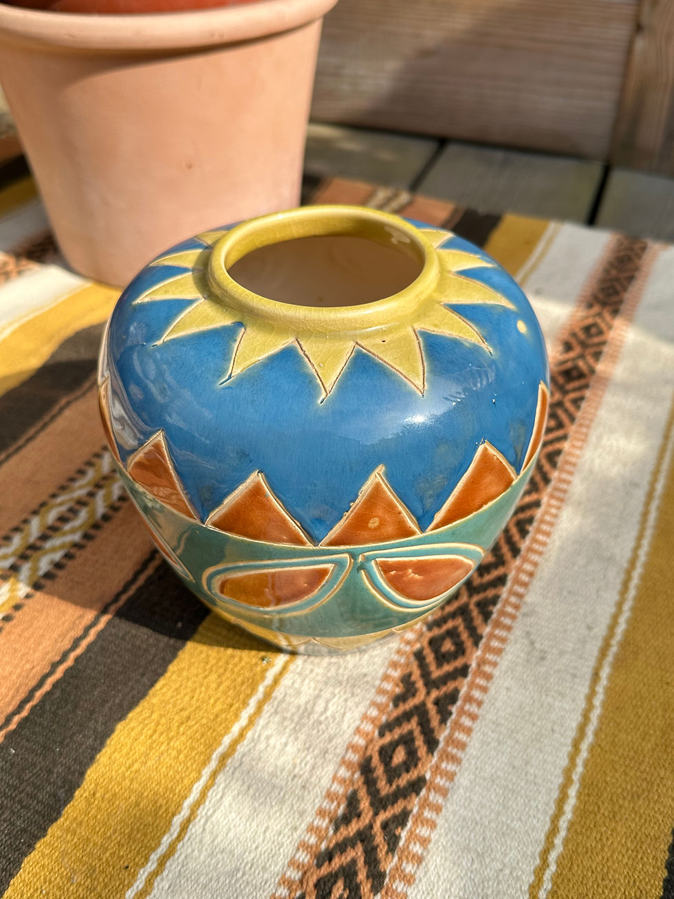 Miniature : Vase vintage coloré 