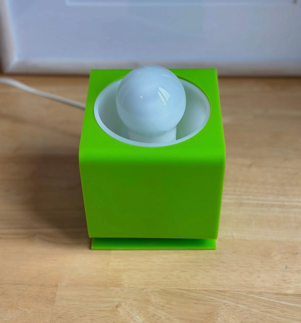 Miniature : Lampe plexi cube