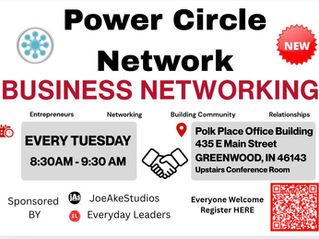 Power Circle Network every Tuesday 8:30am-9:30am