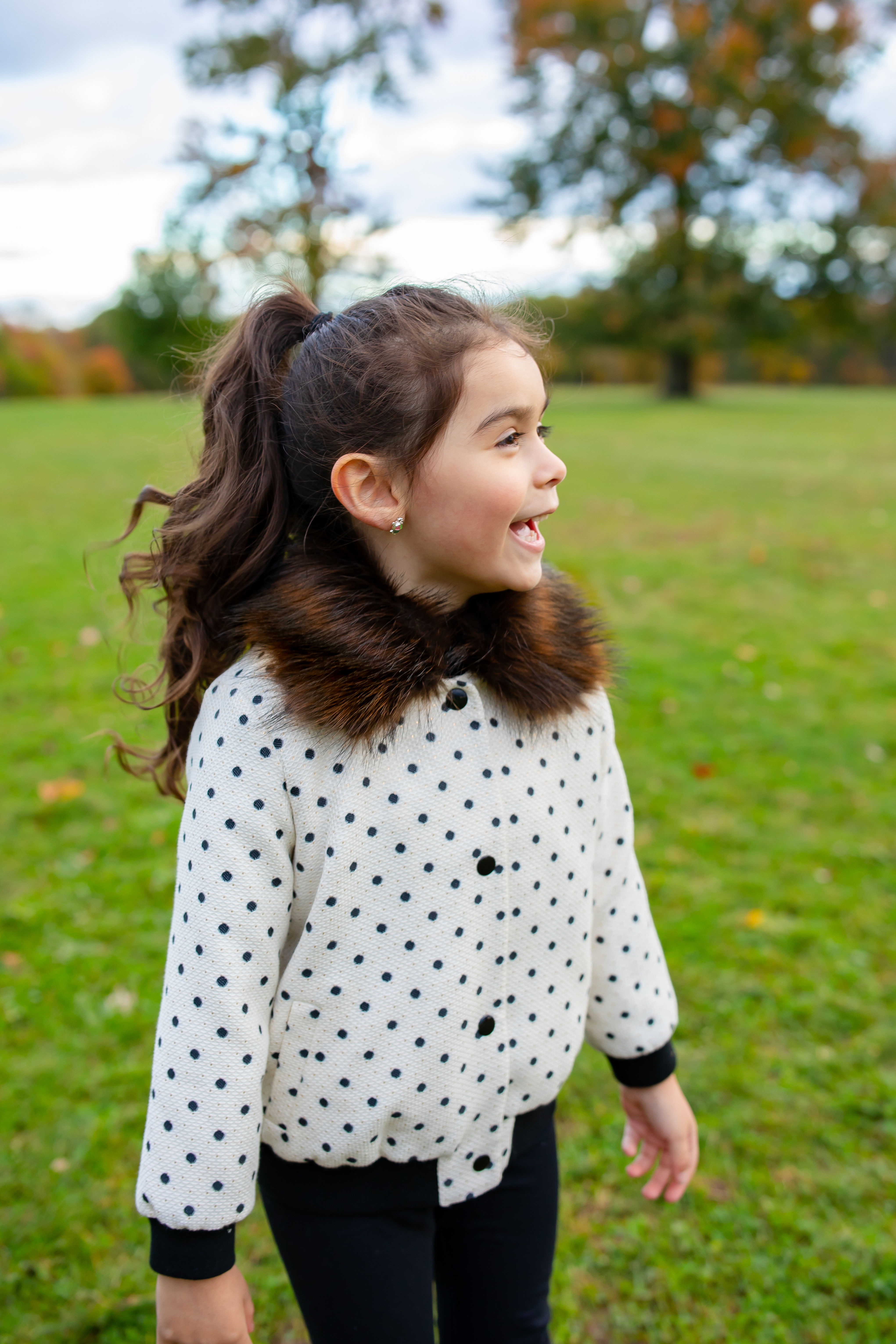 EMMA COAT, polka dot