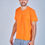 Miniatura: Camiseta Laranja Adulto Unissex Malha Penteada Algodão Total