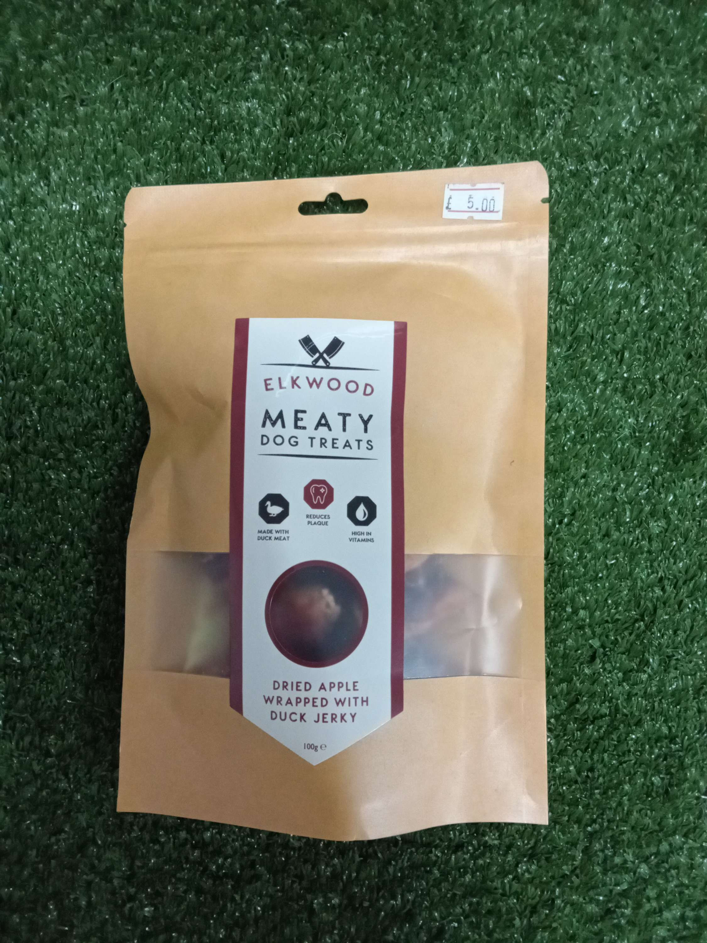 Elkwood Meaty Dog Treats - Dried Apple & Duck Jerky