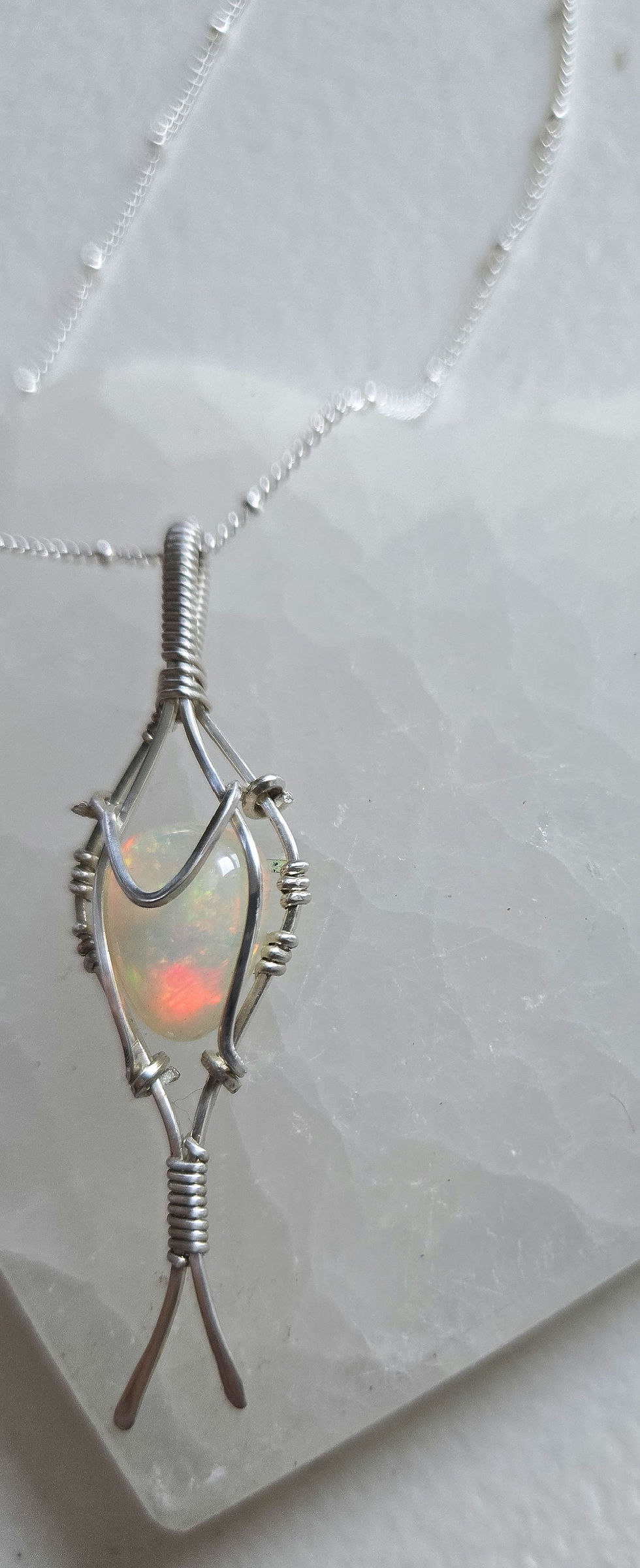 Thumbnail: Elven style Ethiopian opal pendant 