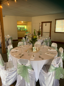 Wedding reception table setting