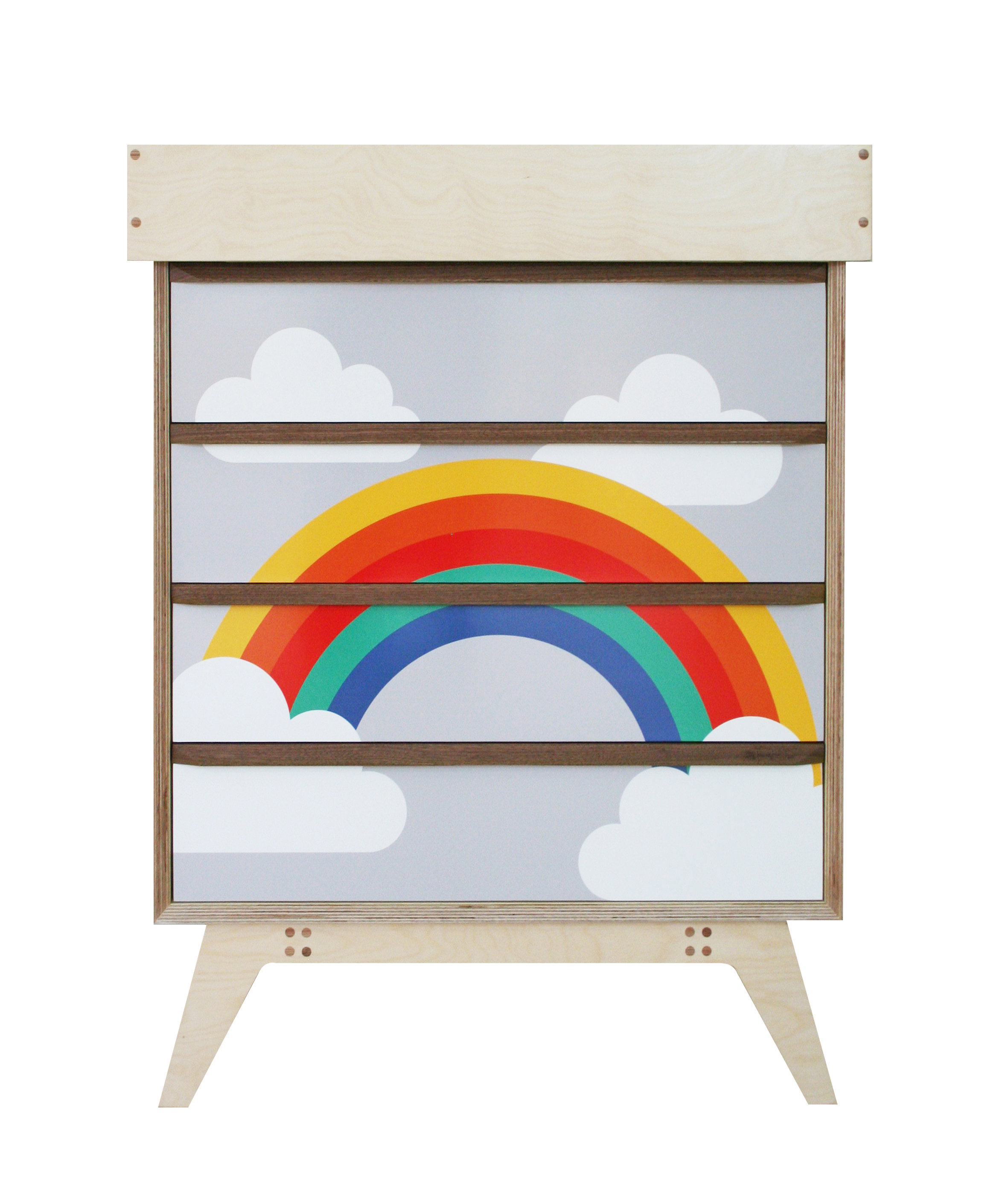 Rainbow Chest Of Drawers With Optional Baby Change Unit Scoutandboo