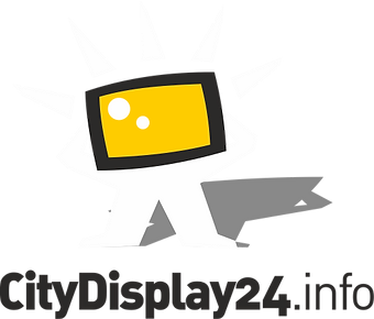 innovative werbung auf einem 12 m led display citydisplay24 brandenburg