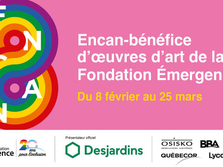 Encan-bénéfice annuel d’œuvres d’art de la Fondation Émergence