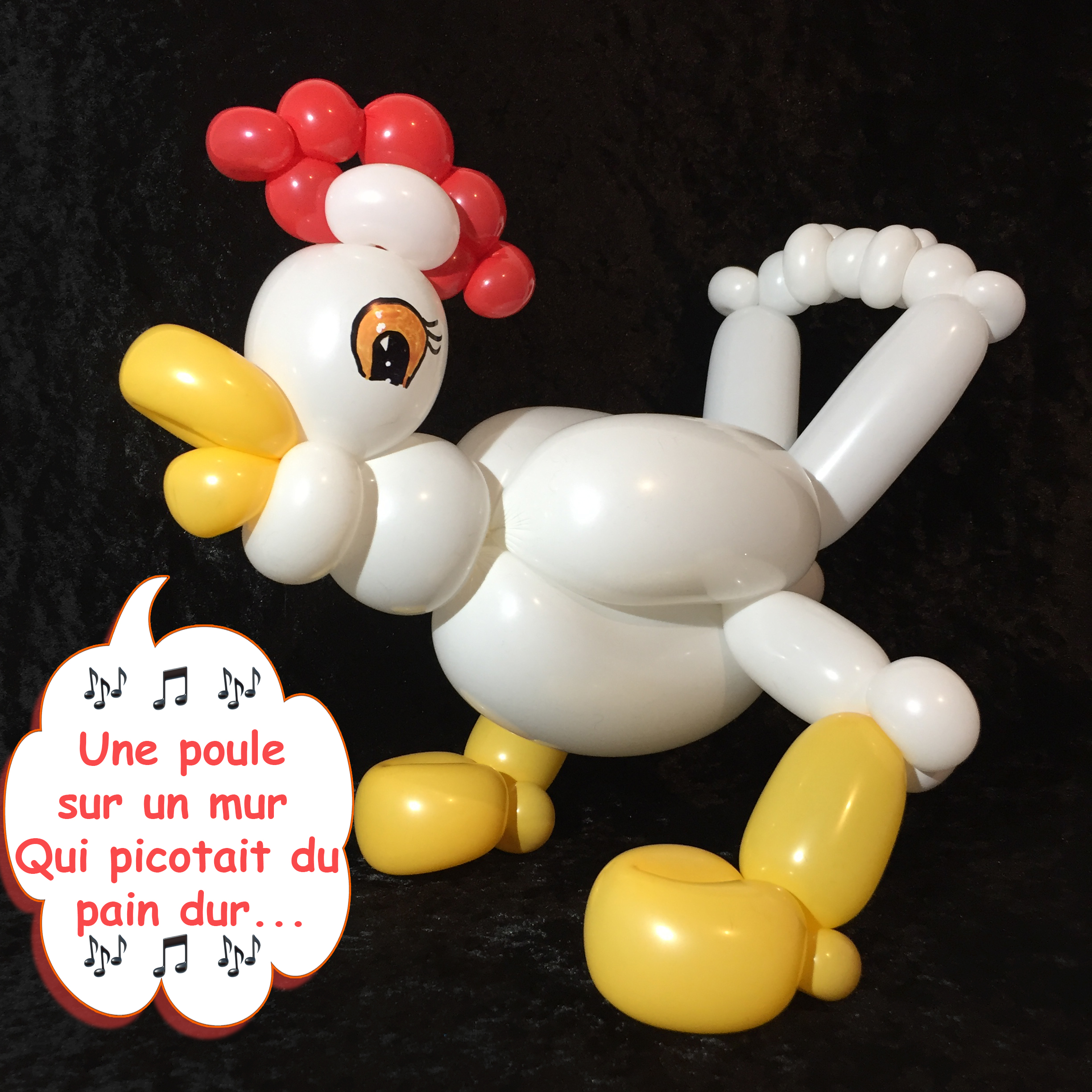 IMG_1613 Une poule sur un mur texte