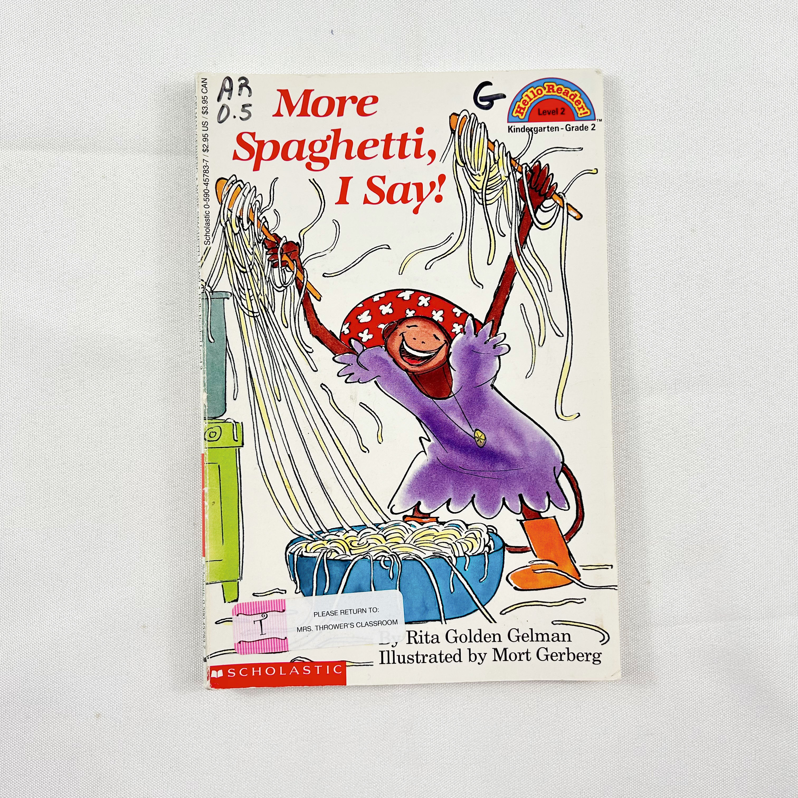 (Level 2) More Spaghetti, I Say! By Rita Golden Gelman, Hello Reader