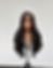 24-inch natural black body wave wig made from 100% premium human hair with a sleek center part, pre-plucked hairline