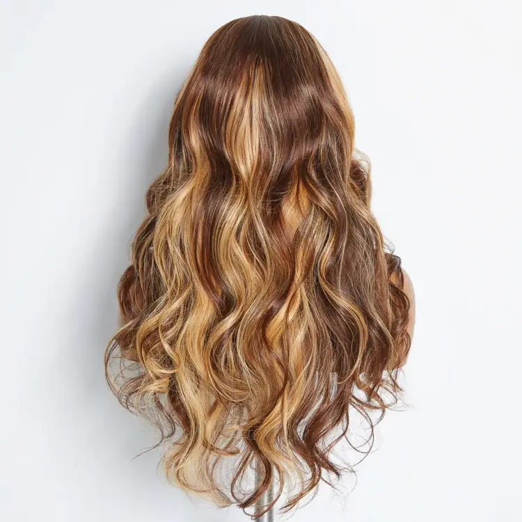 Thumbnail: Ready to Wear Glueless Wig Brown/Blonde