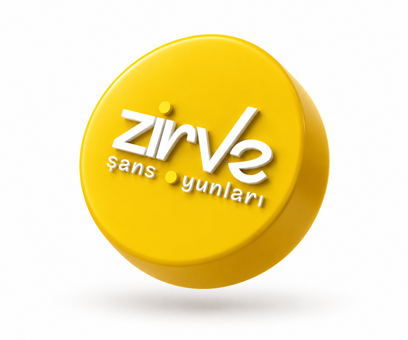 Zirve Şans Oyunları sarı 3D logo görseli