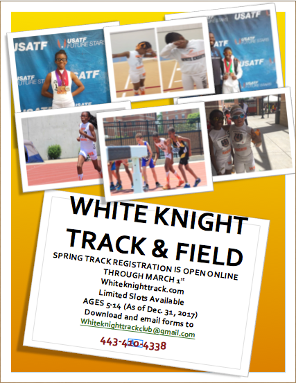 2017 Spring Track Registration is Open